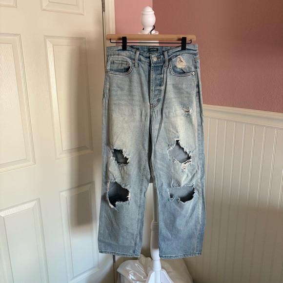 wild fable Denim - Distressed High Rise Straight Leg Denim Wild Fable size 6